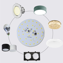 1W-24W AC220V Driver-free LED PCB Panel Board with 20mm Wire For Ceiling Light Lamps